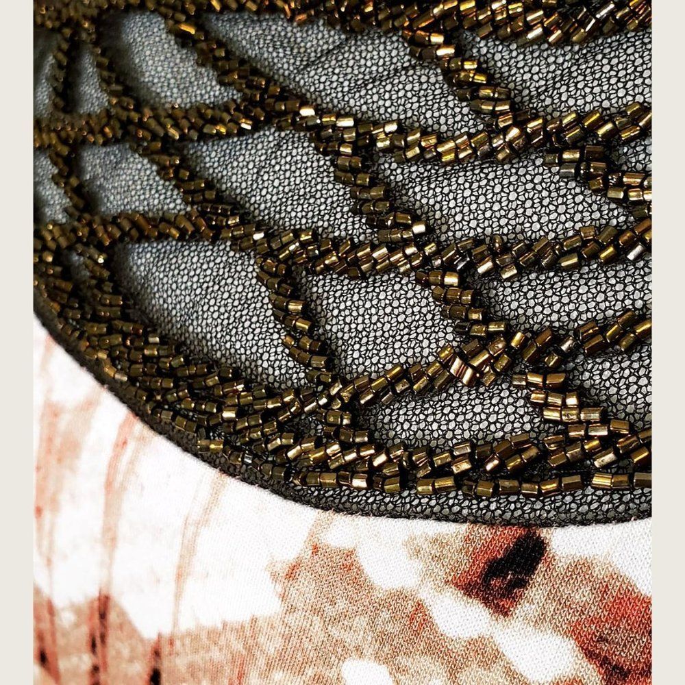 Dana Buchman Beaded Accent Top NWOT - Picture 3 of 8